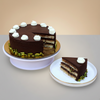 Chocolate Pistachio Layer Cake