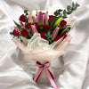 Pink or White Lilies & Red Roses in ‘Love Note’