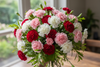 beautiful carnation flowers in bouquet 